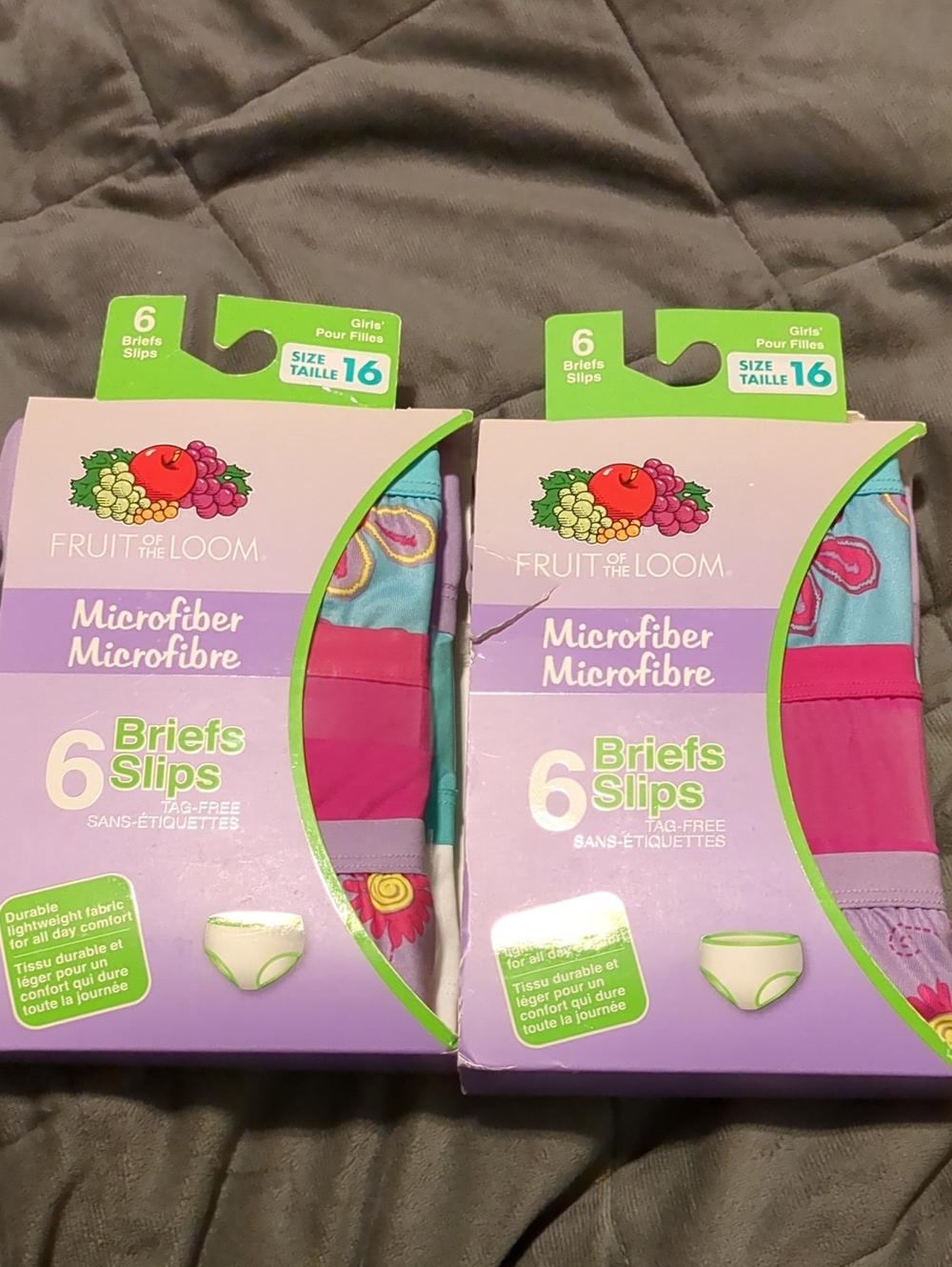 Fruit Of The Loom Microfiber 6 Briefs Slips (2x)